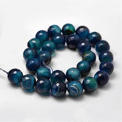Natural Agate Beads Strands G-G882-14mm-D01-2-1