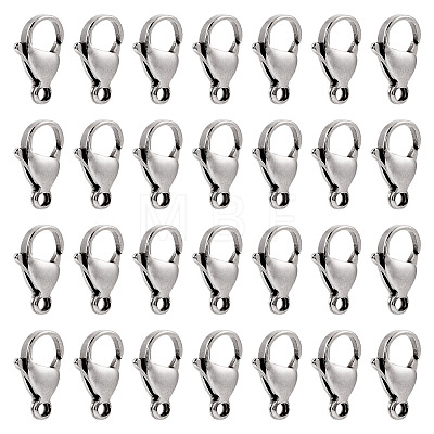 Yilisi 100Pcs 304 Stainless Steel Lobster Claw Clasps STAS-YS0001-27-1