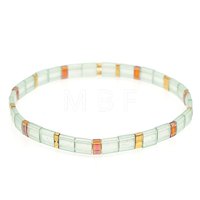 Bohemian Glass Seed Beaded Stretch Bracelets JM4508-18-1