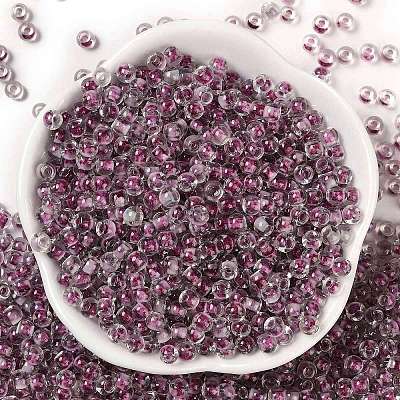 Transparent Inside Colours Glass Seed Beads SEED-A032-04N-1