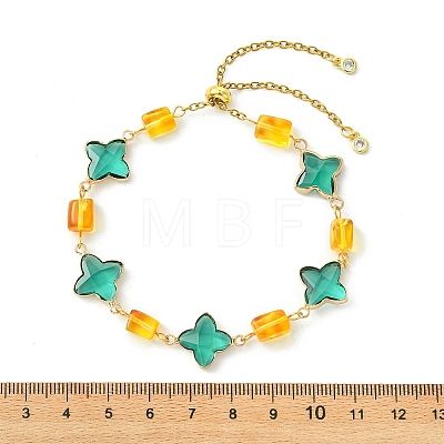 Adjustable 304 Stainless Steel Cable Chains Slider Bracelets BJEW-JB13673-02-1