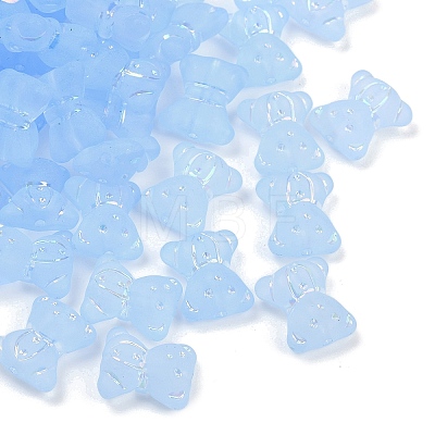 Frosted Transparent Acrylic Beads X1-OACR-P029-20B-04-1