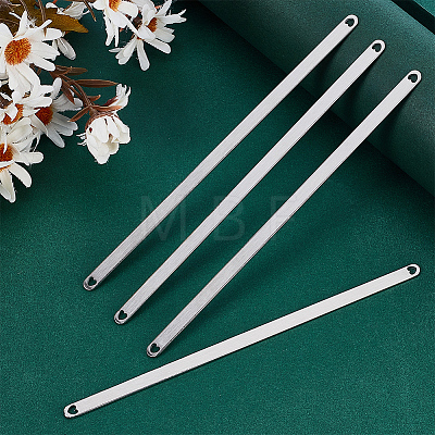 4Pcs Stainless Steel Blank Cuff Bangles DIY-UN0007-35P-1