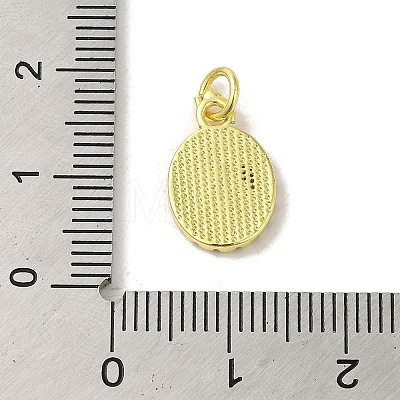 Brass Micro Pave Cubic Zirconia Charms KK-M283-21C-01-1