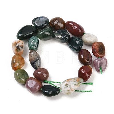 Natural Indian Agate Beads Strands G-K395-B12-02-1