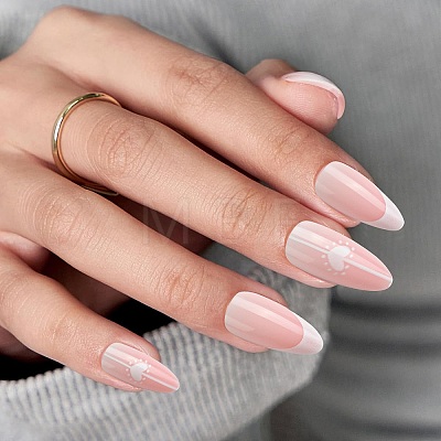 ABS Plastic Full Cover Press On False Nails DIY-CJC0006-12A-1