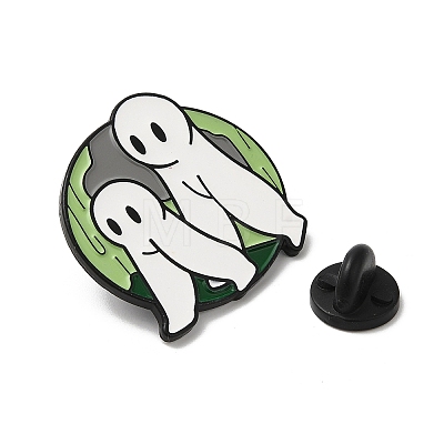 Halloween Funny Ghost Enamel Pins JEWB-P030-B03-1