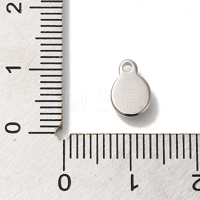 304 Stainless Steel Glass Pendants STAS-B074-02P-04-1