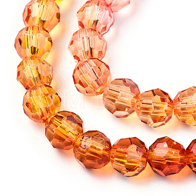 Transparent Glass Beads Strands GLAA-E036-07K-1