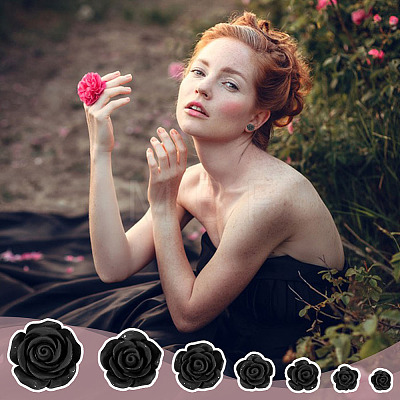 70Pcs 7 Styles Plastic Cabochons KY-DR0001-03B-1