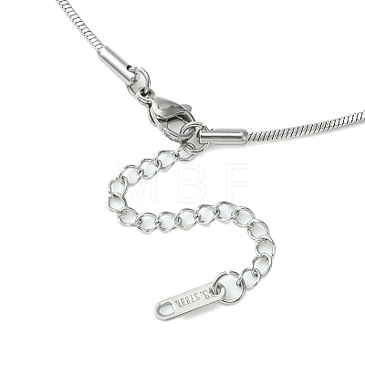 Ion Plating(IP) 304 Stainless Steel Snake Chain Necklace for Men Women NJEW-YW0001-10-1