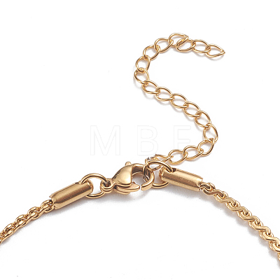 304 Stainless Steel Serpentine Chain Anklets AJEW-G024-04G-1