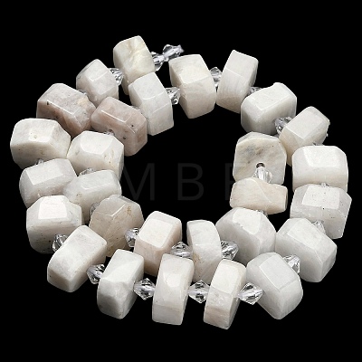Natural Rainbow Moonstone & Green Opal & Labradorite & Picasso Jasper & Rhodonite & Ocean Jasper & Flower Amazonite & Botswana Agate Beads Strands G-L642-H01-01-1