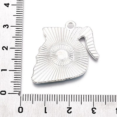 Luminous Alloy Enamel Pendants ENAM-T021-10P-1