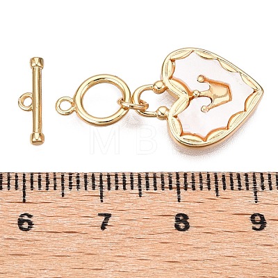 Brass Toggle Clasps KK-N254-147G-1