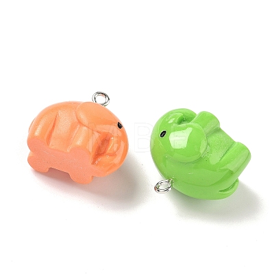 Opaque Resin Pendants RESI-I355-03P-02-1
