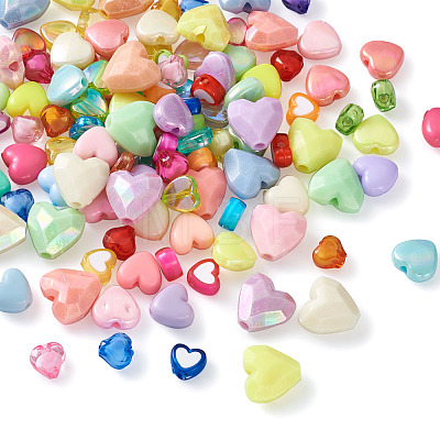 Mixed Style Acrylic Beads MACR-TA0001-10-1