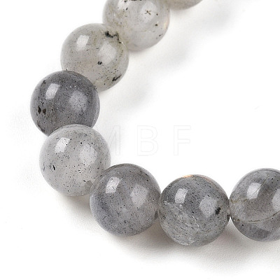 Natural Labradorite Beads Stretch Bracelets BJEW-T022-04E-1