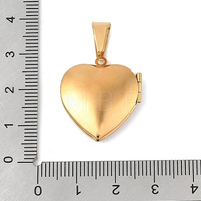 304 Stainless Steel Rhinestone Locket Pendants STAS-U040-17G-1