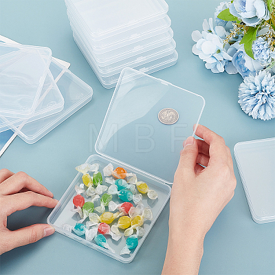 Transparent Plastic Storage Boxes CON-WH0095-62B-1