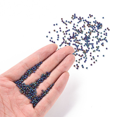 12/0 Grade A Round Glass Seed Beads SEED-Q008-M604-1