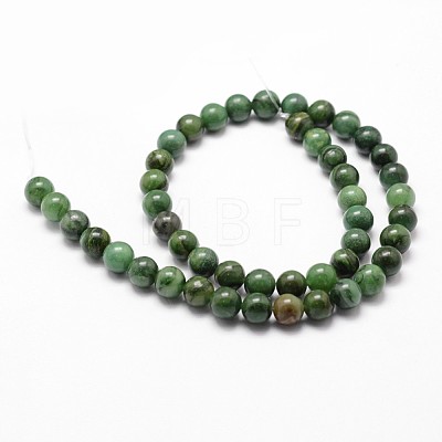 Natural African Jade Beads Strands X-G-D840-53-8mm-A-1
