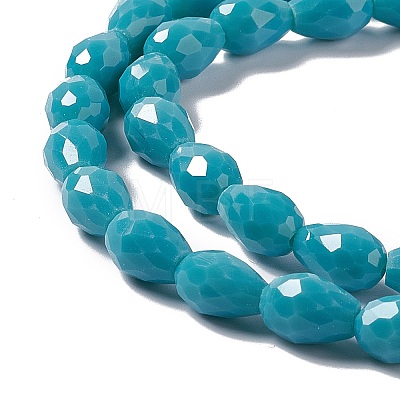 Faceted Glass Beads Strands GLAA-E037-01E-1