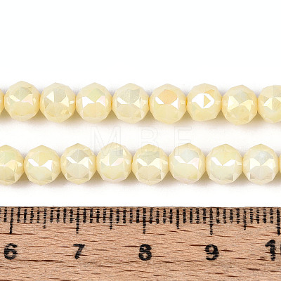 Anti-Tarnish Electroplate Glass Beads Strands GLAA-N010-6mm-01-1