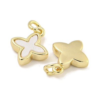 Brass with Sea Shell Charms KK-Q820-15G-1
