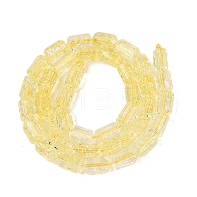 Crackle Transparent Glass Beads Strands GLAA-N068-05A-10-1
