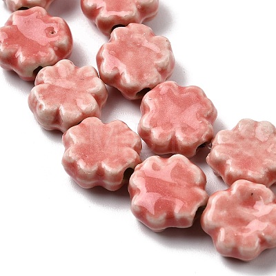 Handmade Porcelain Beads Strands PORC-K010-05C-1