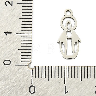 Non-Tarnish 201 Stainless Steel Pendants STAS-M015-03P-1