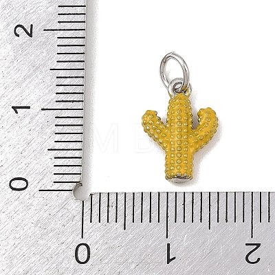 Brass Enamel Pendants KK-P339-22P-01-1