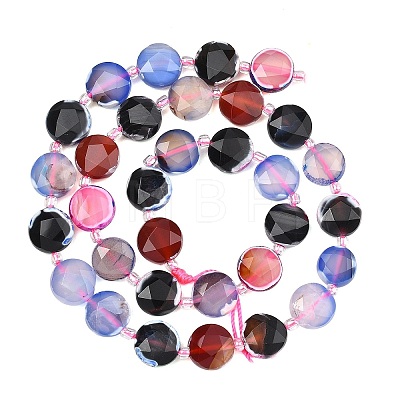 Natural Fire Crackle Agate Beads Strands G-C116-A194-01-1