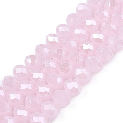 Electroplate Glass Beads Strands EGLA-A044-J8mm-A02-1