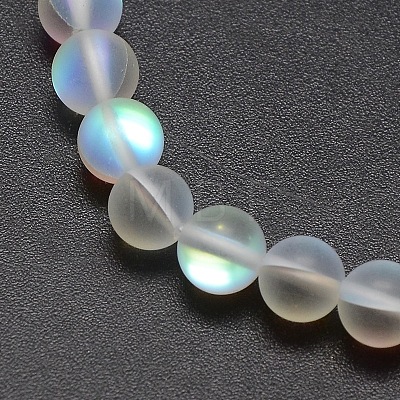 Synthetic Moonstone Beads Strands X-G-F142-6mm-01-1