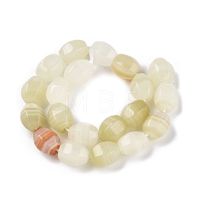 Natural Golden Silk Jade Beads Strands G-T138-78-1