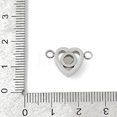 201 Stainless Steel 100 Languages I love you Projection Connector Charms STAS-A110-02P-1