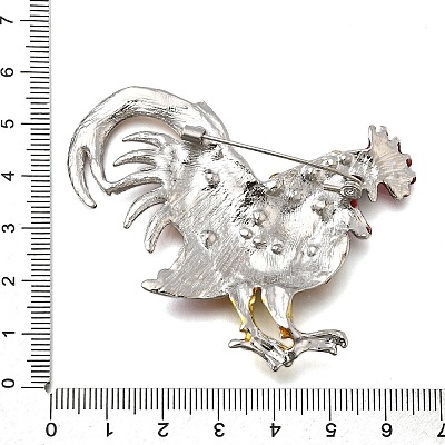 Rooster Enamel Pins JEWB-V001-01B-1