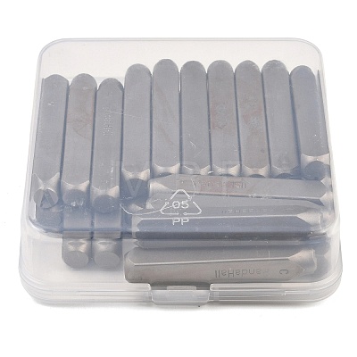 (Defective Closeout Sale) Iron Seal Stamps Set AJEW-XCP0003-58-1