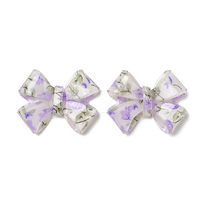 Transparent Printed Acrylic Cabochons LS-OACR-M008-01D-1