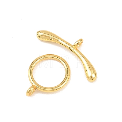 Ring Brass Toggle Clasps KK-G548-39-1