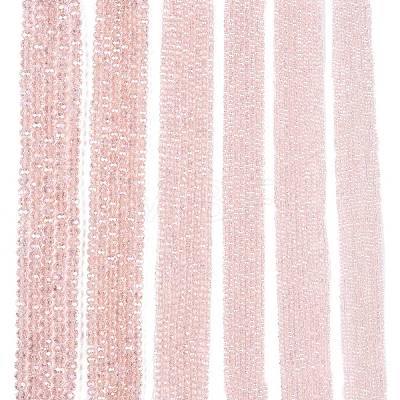 Electroplate Glass Beads Strands X-EGLA-A034-T6mm-B12-1