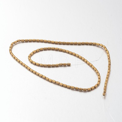 Electroplate Non-magnetic Synthetic Hematite Bead Strands G-F300-39-F03-1