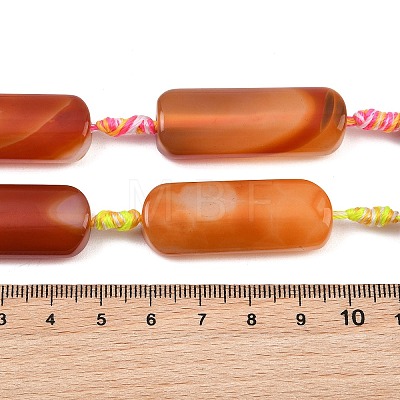 Natural Red Agate Beads Strands G-H342-B01-01-1