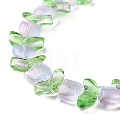 Transparent Glass Beads Strands LAMP-H061-02F-1