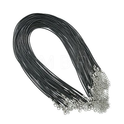 30Pcs Waxed Cotton Cord Necklace Making MAK-CJ0001-19-1