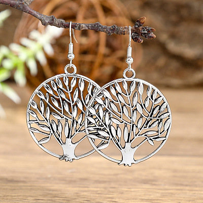 Zinc Alloy Dangle Earrings FS-WG945BB-11-1