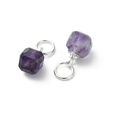Natural Amethyst Pendants PALLOY-JF05300-01-1