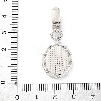 Brass Micro Pave Cubic Zirconia Pendants KK-S510-45GP-01-1